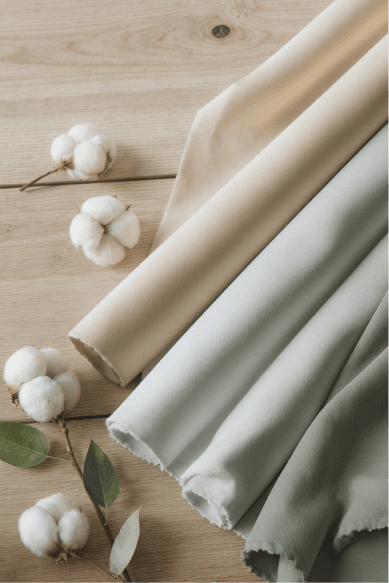 Fabric rolls with cotton — responsible growth